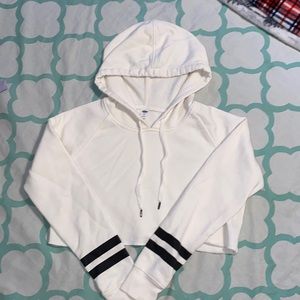Cream color cropped sweatshirt